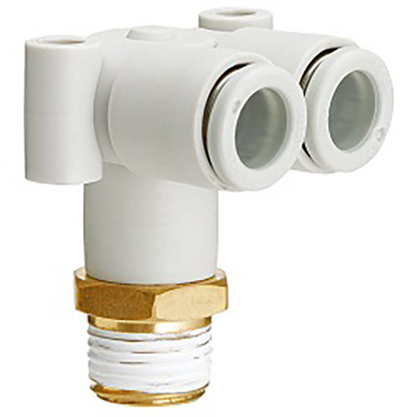 KQ2LU Series L-type na Twin Elbow Push-in Fitting