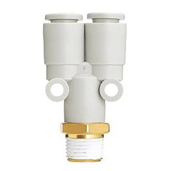 KQ2U / KQ2UD Series Y-Type Multi-Port Push-in Fitting