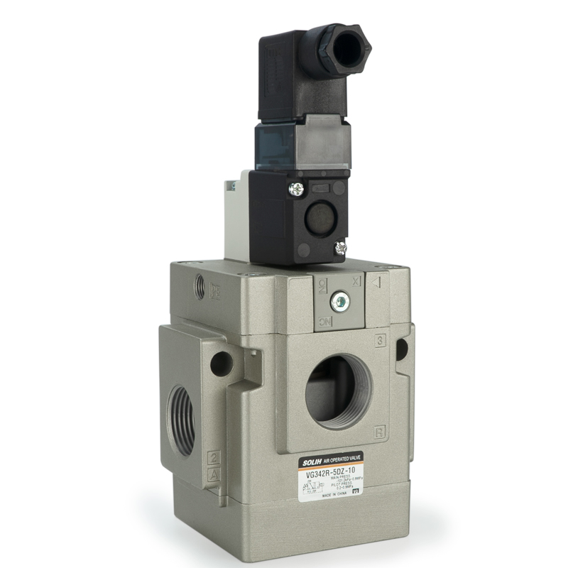 VG342 3 Port Solenoid Valve - Pilot Operated Poppet Type